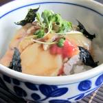 ほたての漬け丼（4人分）